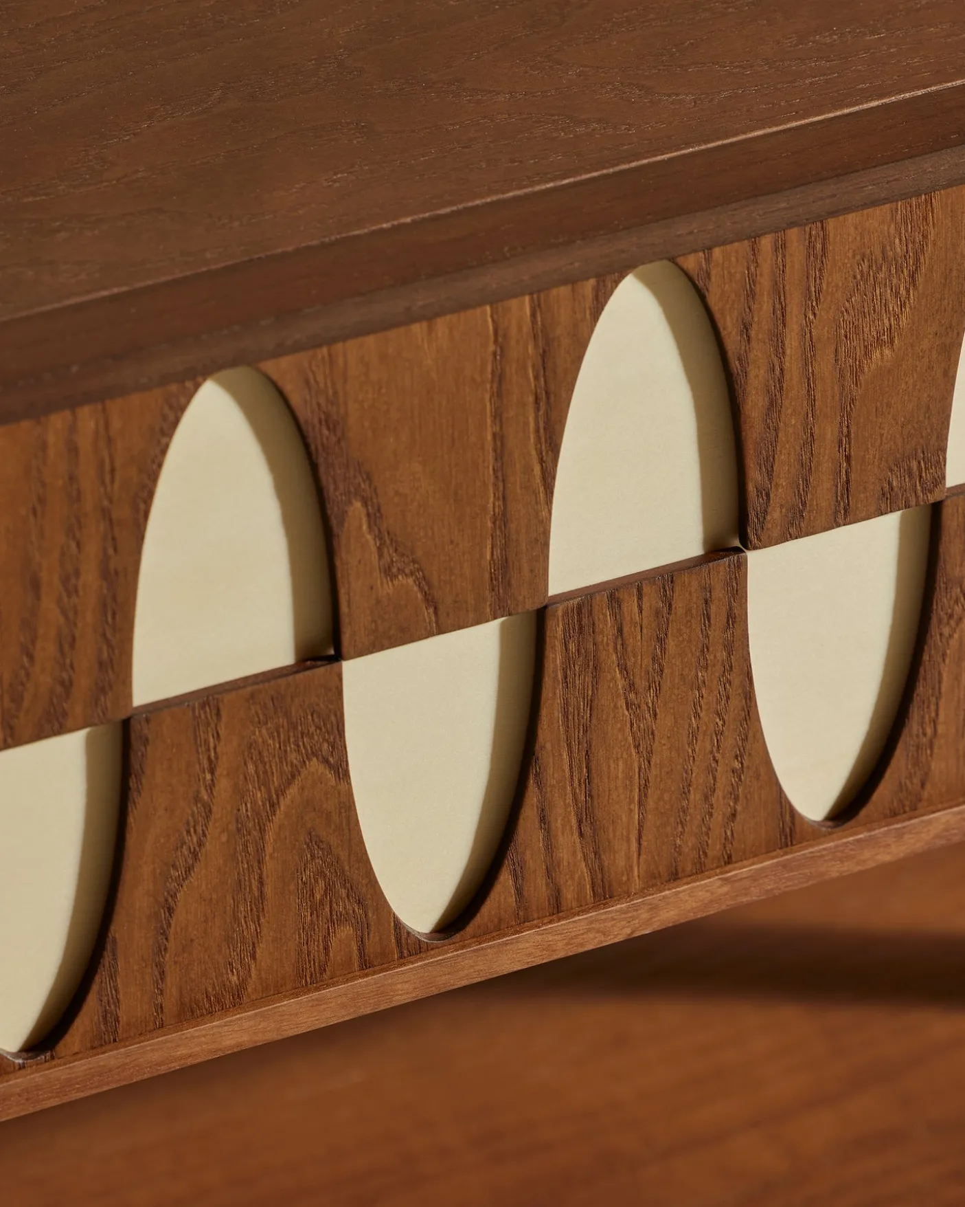 Table de chevet Ecailles - Noyer