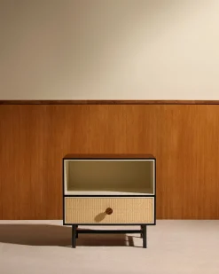 Table de chevet Essence - Noir