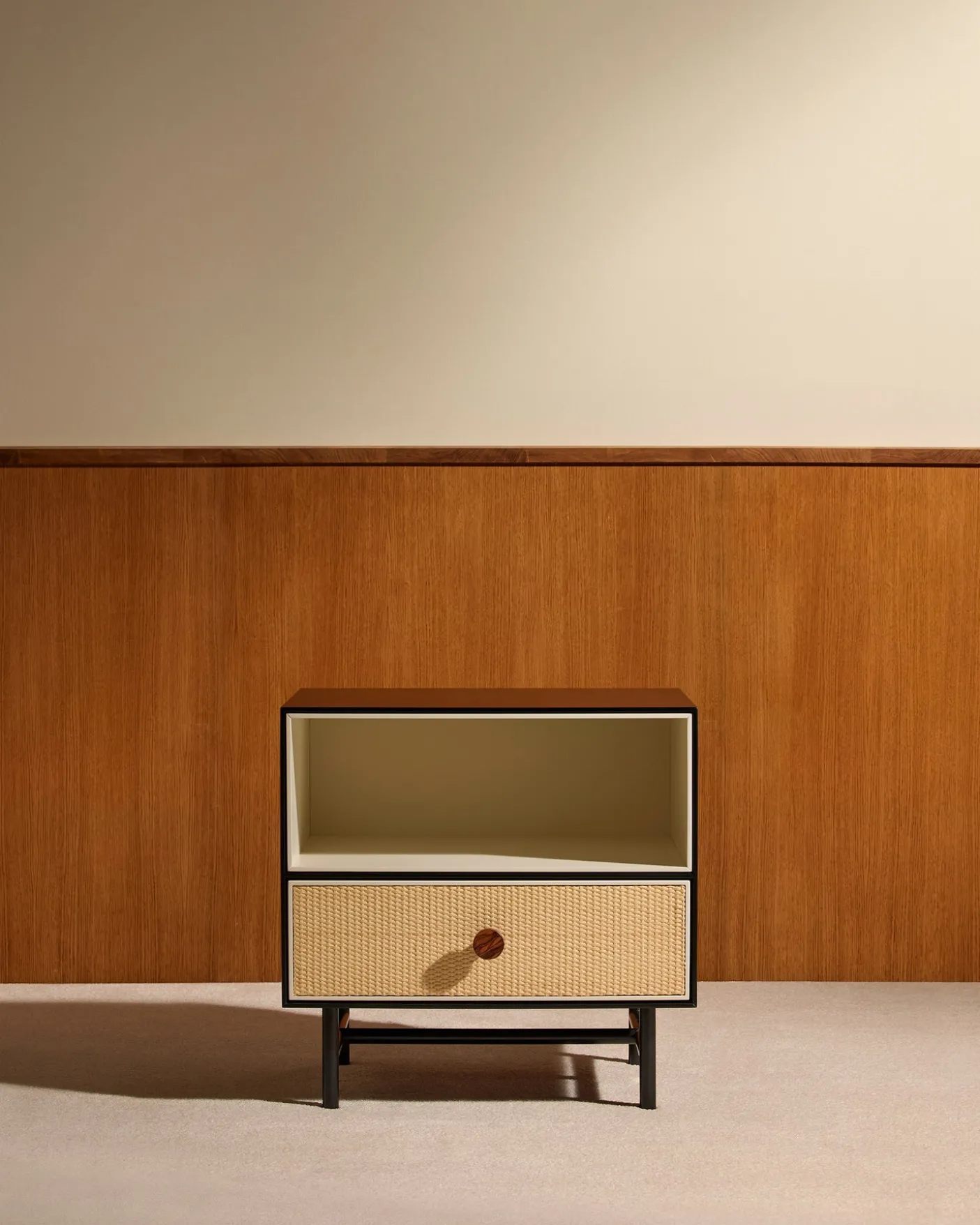 Table de chevet Essence - Noir