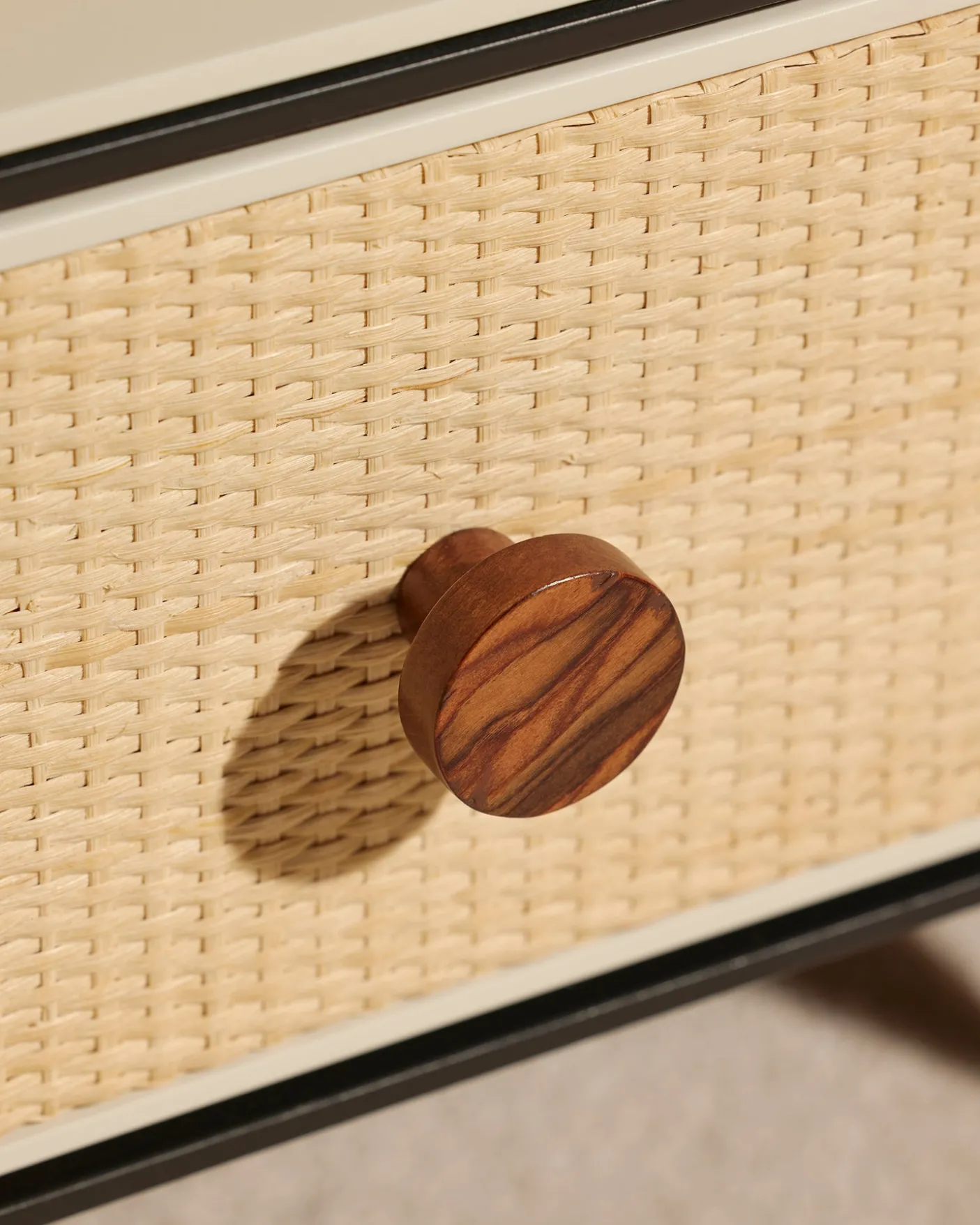 Table de chevet Essence - Noir