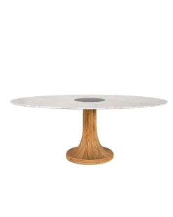 Table ovale Riviera Marbre Blanc