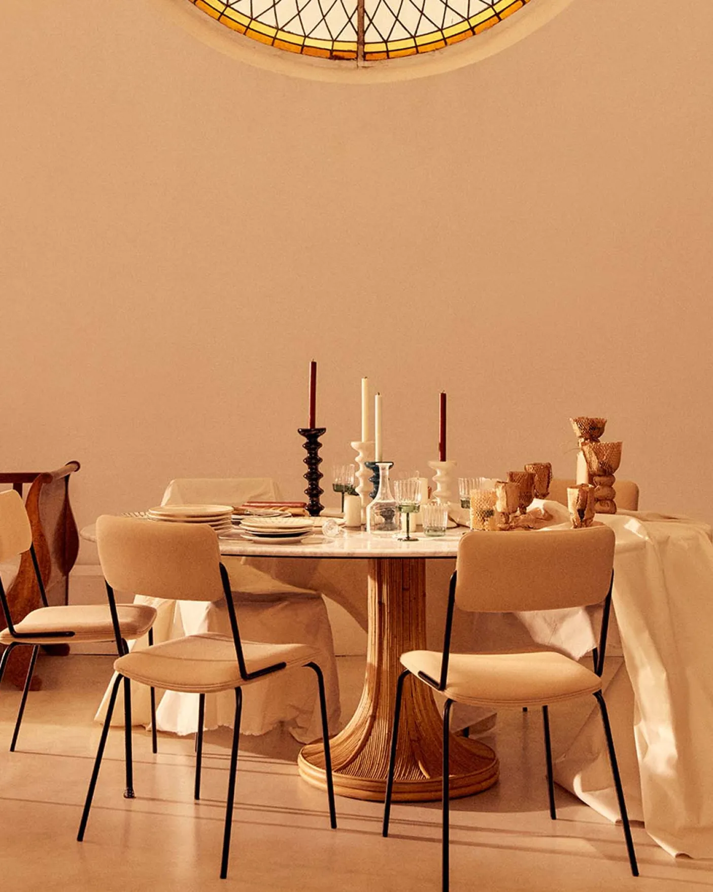 Table ovale Riviera Marbre Blanc