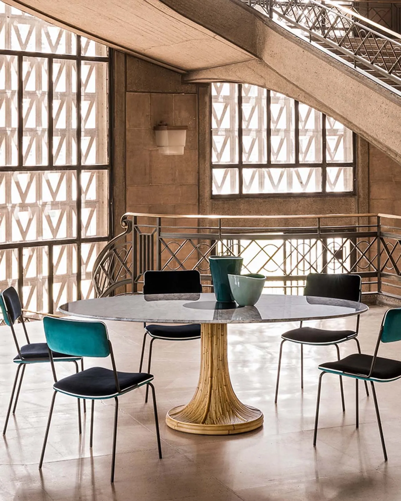 Table ovale Riviera Marbre Blanc