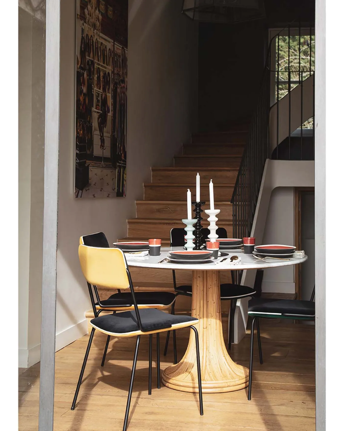 Table ronde Riviera Marbre Blanc