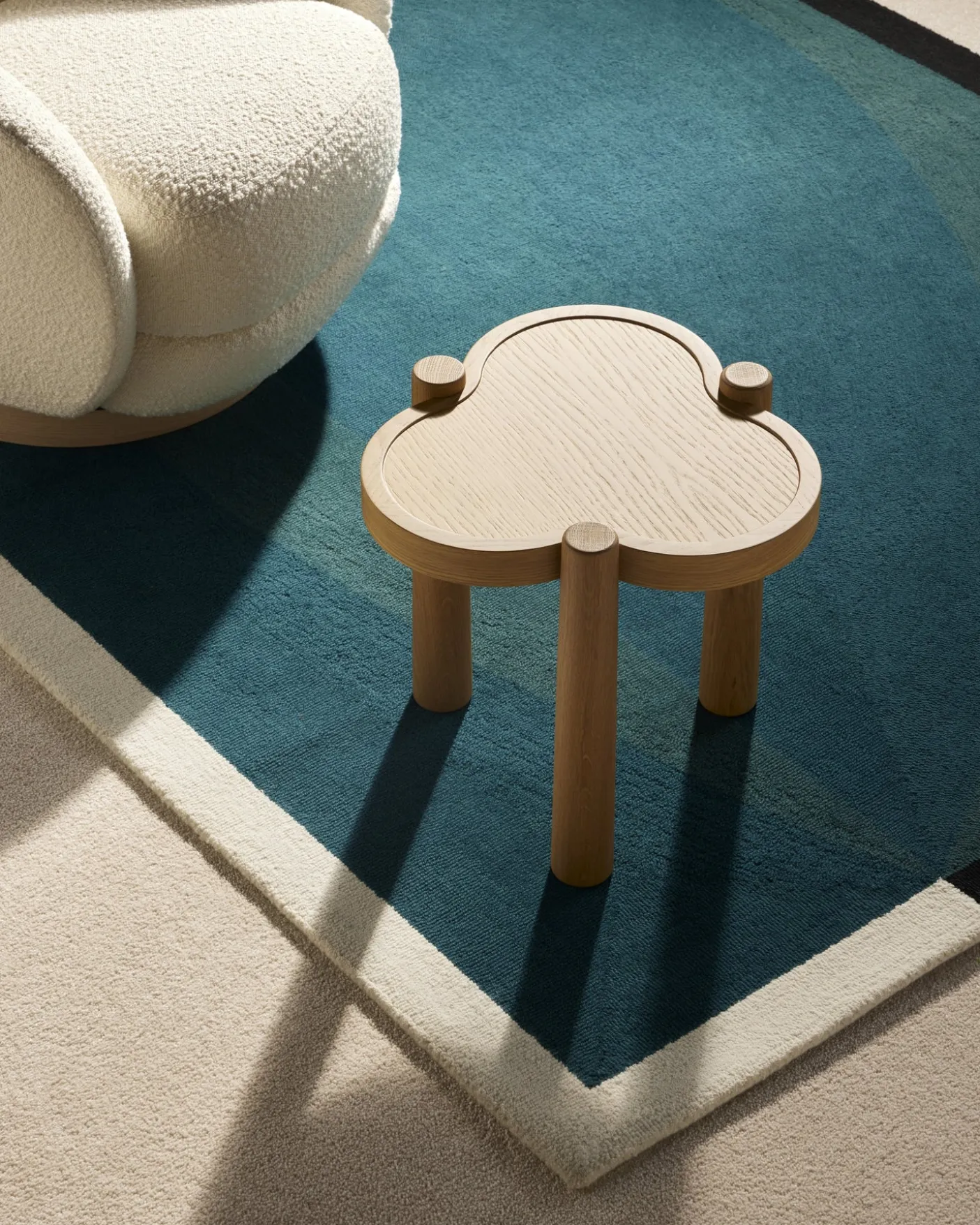 Tapis Abstrait - Bleu Sarah