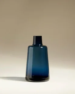 Vase Verre Pure - Bleu Broadway