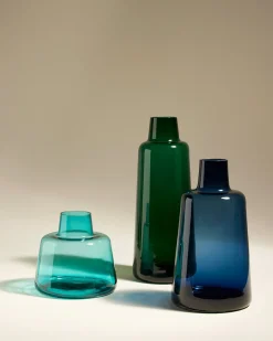 Vase Verre Pure - Bleu Broadway